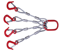 压延机检修使用钢丝绳索具起吊零部件